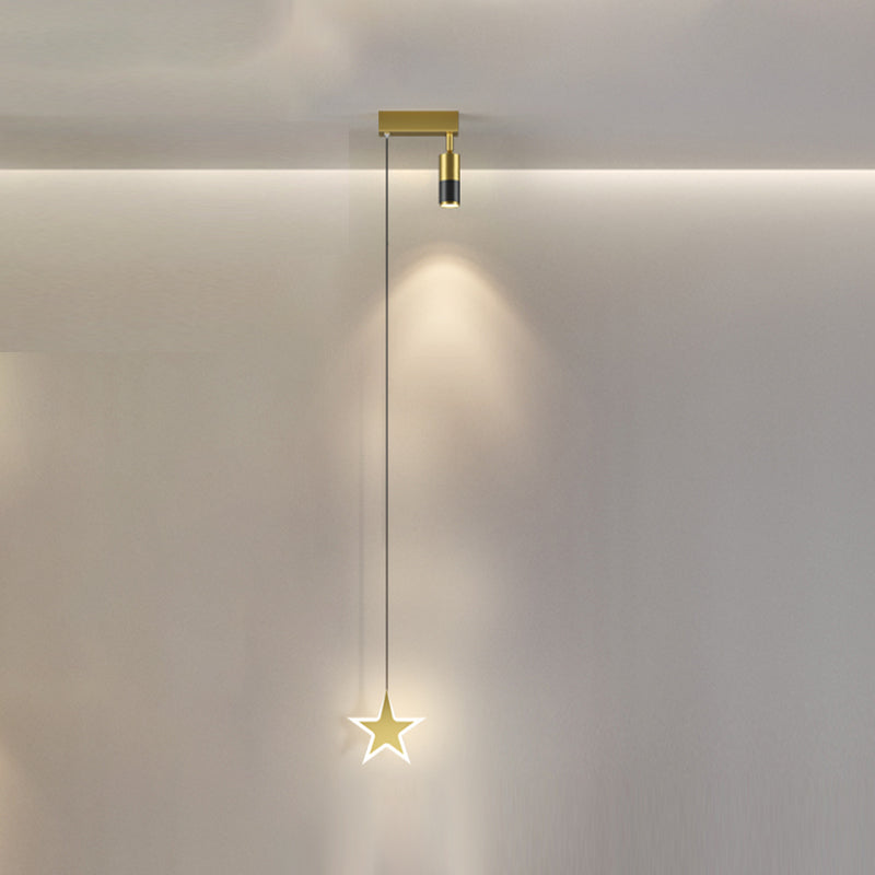 Pendre moderne Light Minimaliste de chambre à coucher métal