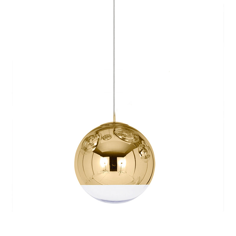 1 hoofdbol hanglamp licht postmodern gespiegelde glazen ophanging licht