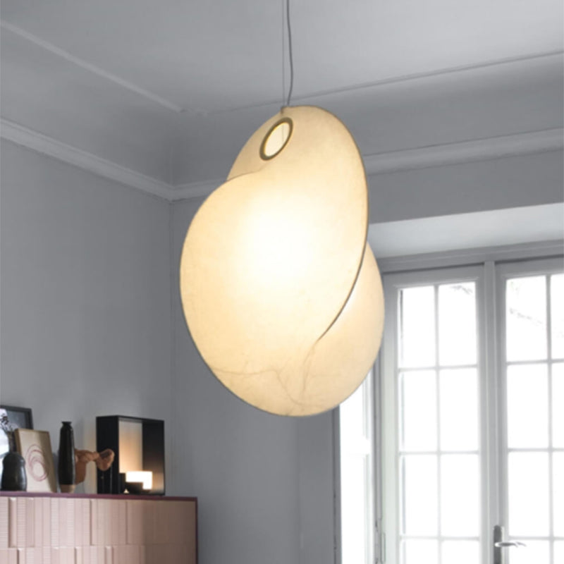 Style moderne suspendu éclairage en soie