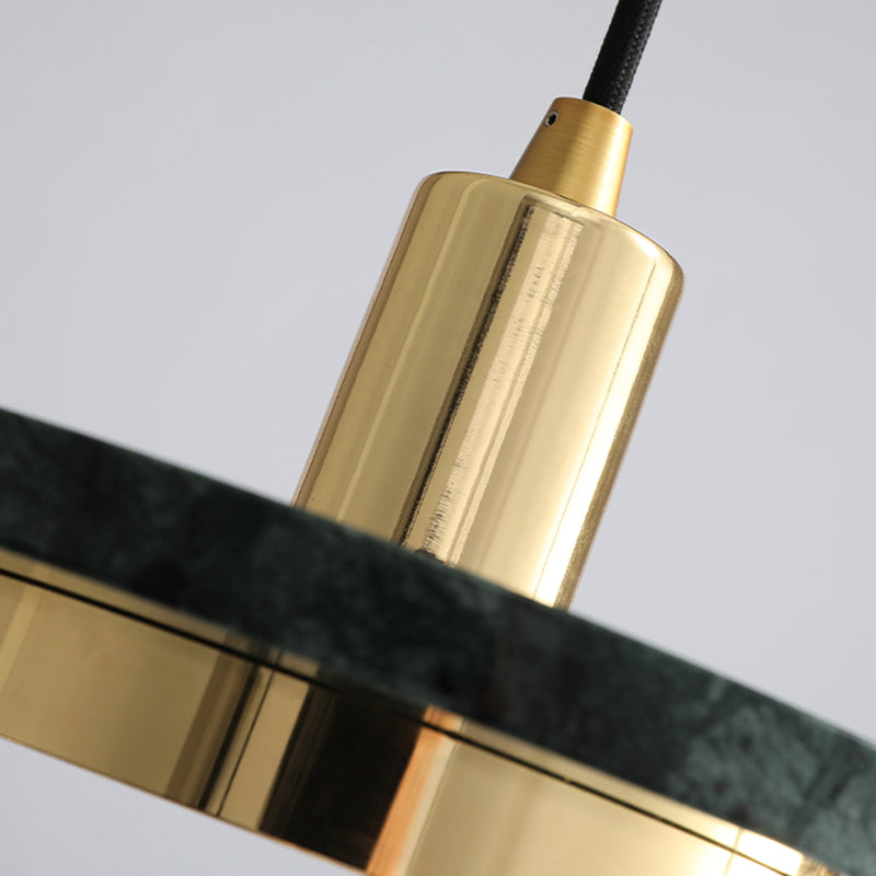 Éclairage de pendentif en marbre rond