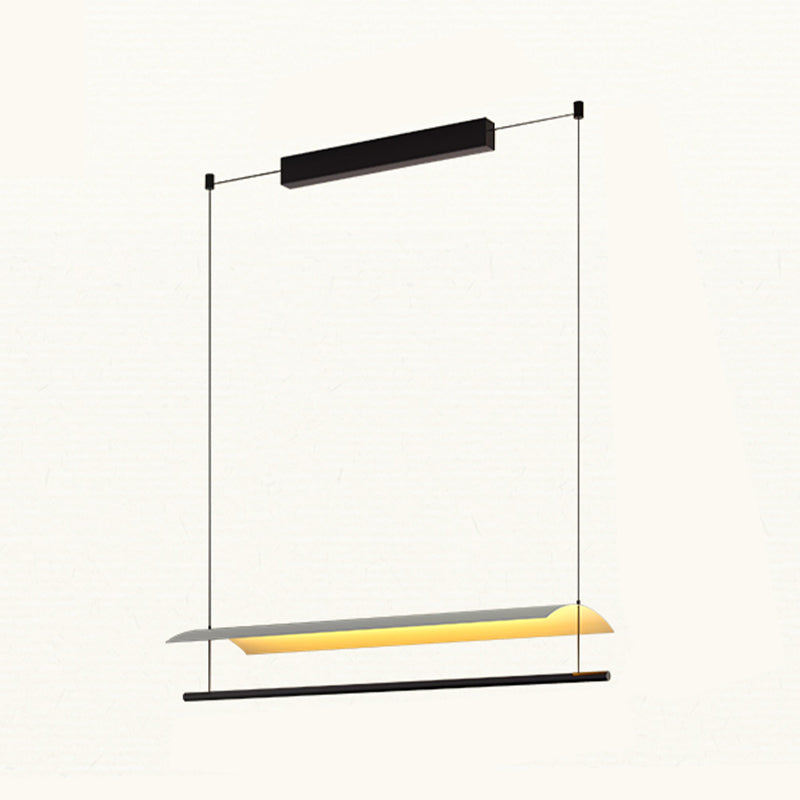 Restruction de lampes suspendues de l'île moderne Restaurant des luminaires suspendus avec de l'ombre en métal