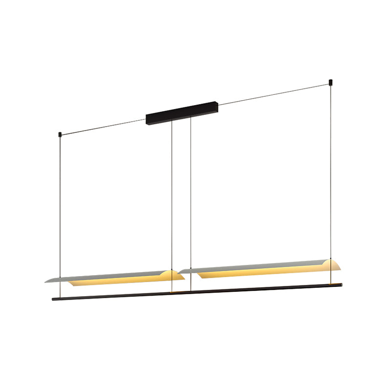 Restruction de lampes suspendues de l'île moderne Restaurant des luminaires suspendus avec de l'ombre en métal