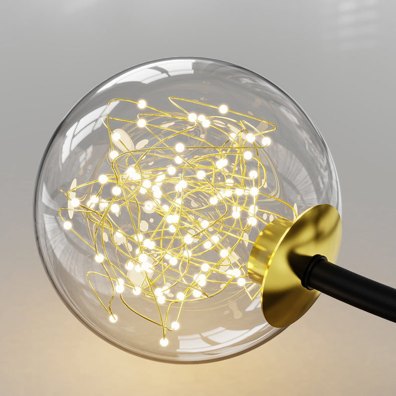 Nordic Modern Wall Mount Light Simple Glass Shade Wall Sconce Lamp Fixture for Living Room