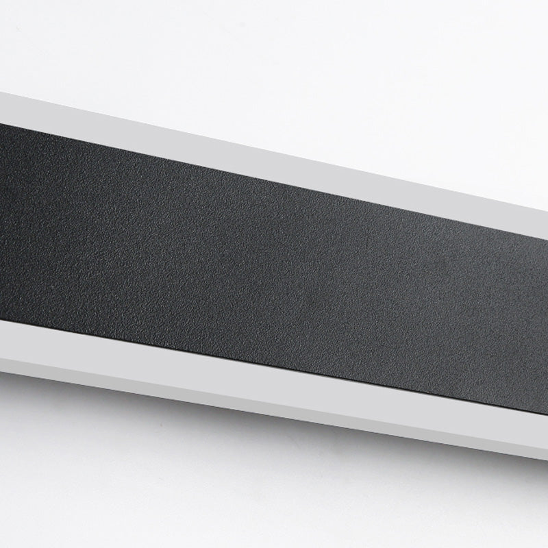 1-Light Modern Wall Sconce Straight LED Wall Light with Metal for Living Room