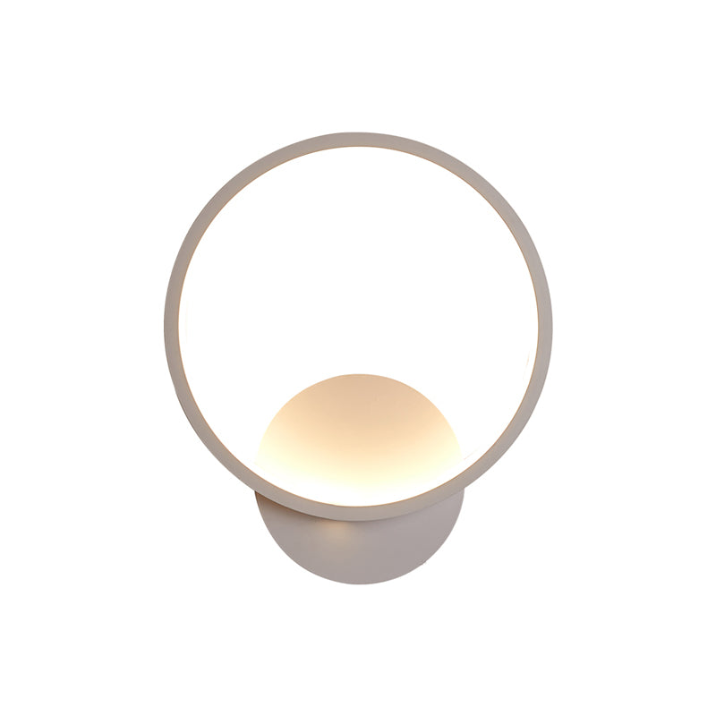 1-Light Modern Wall Sconce Geometric LED Wall Light with Metal for Living Room