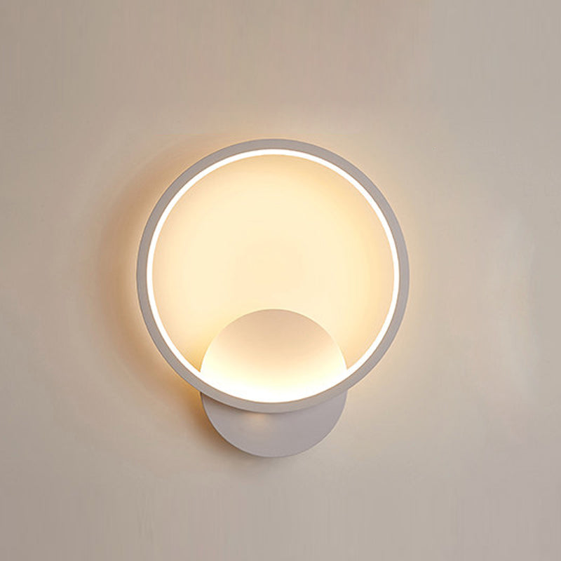 Luce murale geometrica a parete a parete moderna a 1 luce con metallo per soggiorno