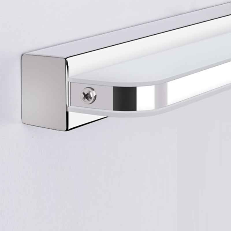 Silver Modern Simple Mirror Light Nordic Metal LED Mirror Lamp Fixture for Bathroom