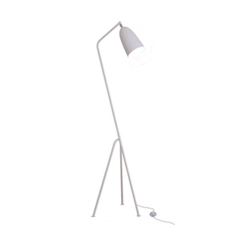 Macaron Tripod Floor Lamp Metal 1-Light Living Room Floor Light with Swivel Shade
