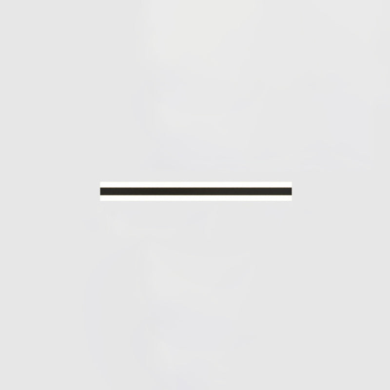 Lineare Form Metallwandbeleuchtung moderner Stil Einmals Wandhalterung in Schwarz