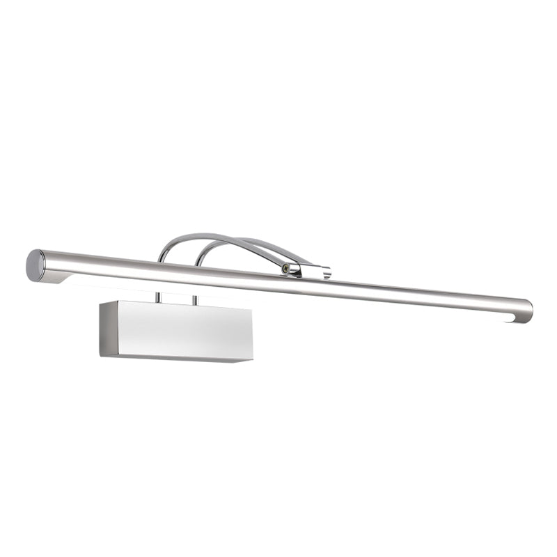 Linear Shape Metal Wall Sconce Modern Single Light Mirror Wall Mounted Lighting