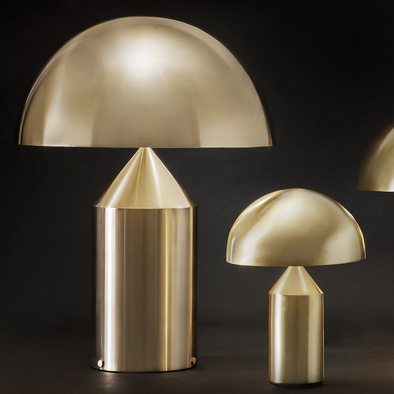 Metal Dome Night Table Lamps Modern Style 1 Light Table Light