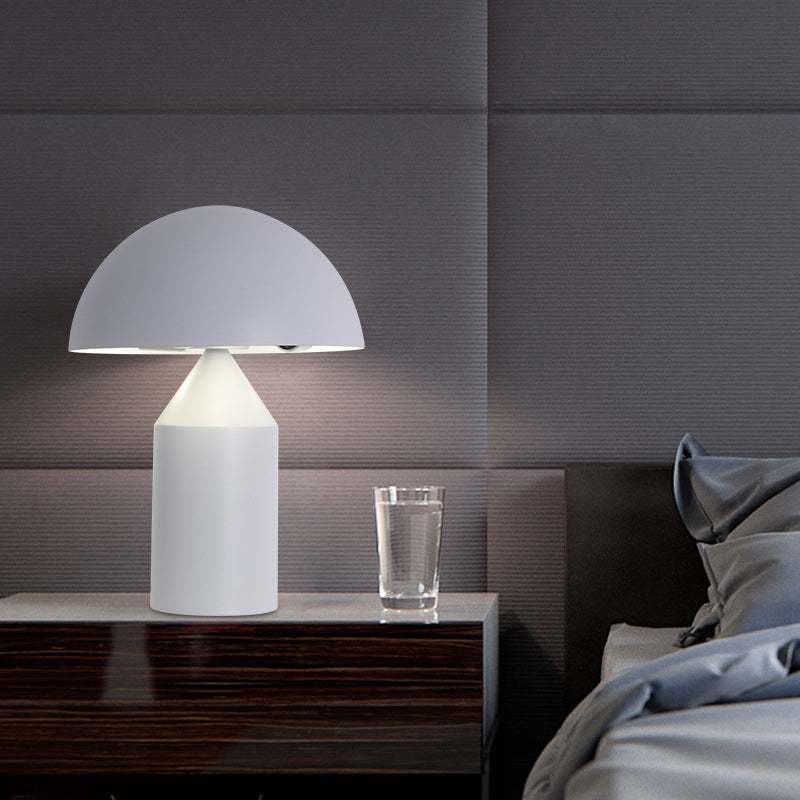 Metal Dome Night Table Lamps Modern Style 1 Light Table Light