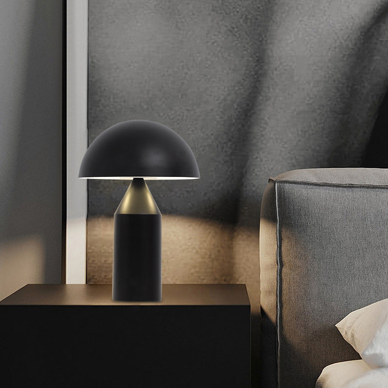 Metal Dome Night Table Lamps Modern Style 1 Light Table Light