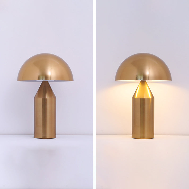 Metal Dome Night Table Lamps Modern Style 1 Light Table Light