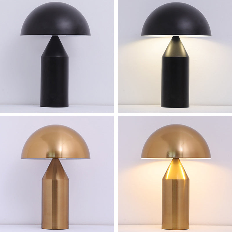 Metal Dome Night Table Lamps Modern Style 1 Light Table Light