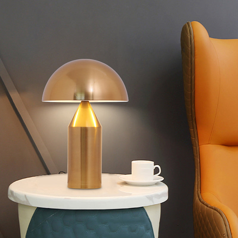 Metal Dome Night Table Lamps Modern Style 1 Light Table Light