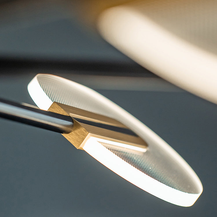 Black Acrylic Pendant Light Sputnik Modern LED Hanging Light for Living Room