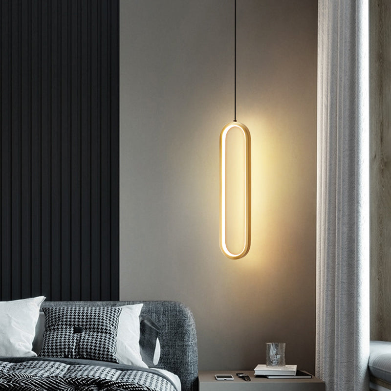 Metal Minimalist Hanging Lights Modern Style Linear suspension Mont Fixture pour salle à manger