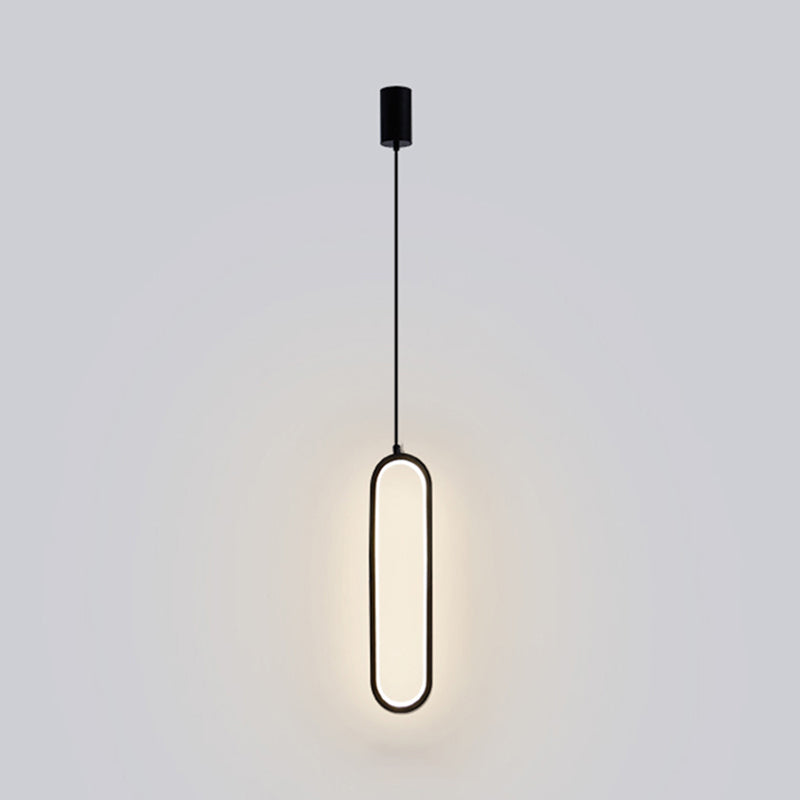 Metal Minimalist Hanging Lights Modern Style Linear suspension Mont Fixture pour salle à manger