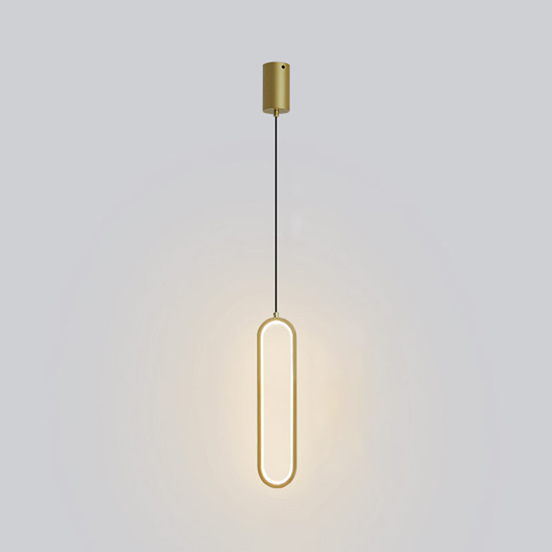 Metal Minimalist Hanging Lights Modern Style Linear suspension Mont Fixture pour salle à manger