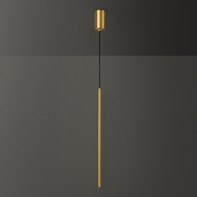 Lumières suspendues linéaires Symiss à montage suspendu en métal moderne pour chambre à coucher