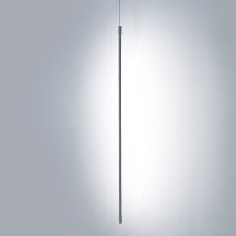 Metal Linear Hanging Lights Modern Style 1-Light Hanging Mount Fixture pour salle à manger