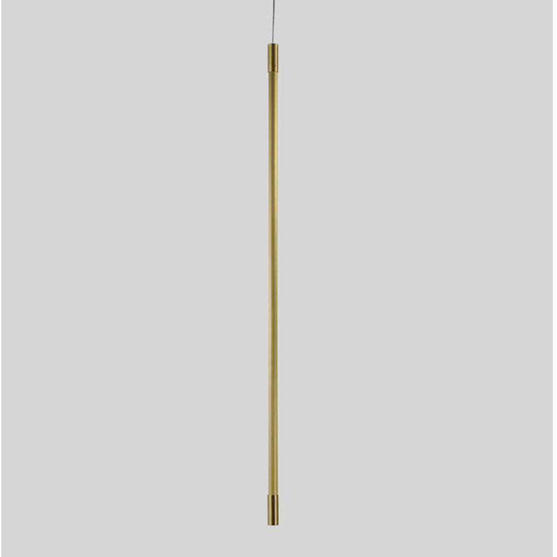 Metal Linear Hanging Lights Modern Style 1-Light Hanging Mount Fixture pour salle à manger