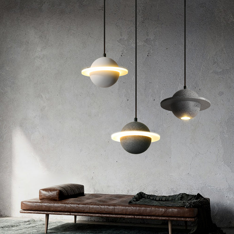 Bar de plafond suspendu de ciment moderne