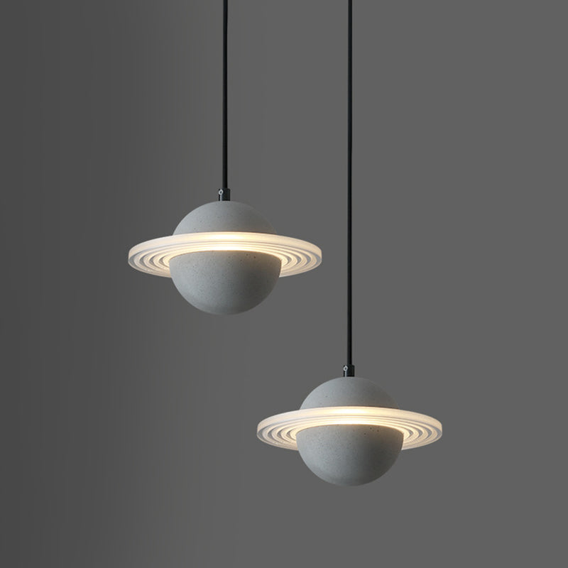 Bar de plafond suspendu de ciment moderne