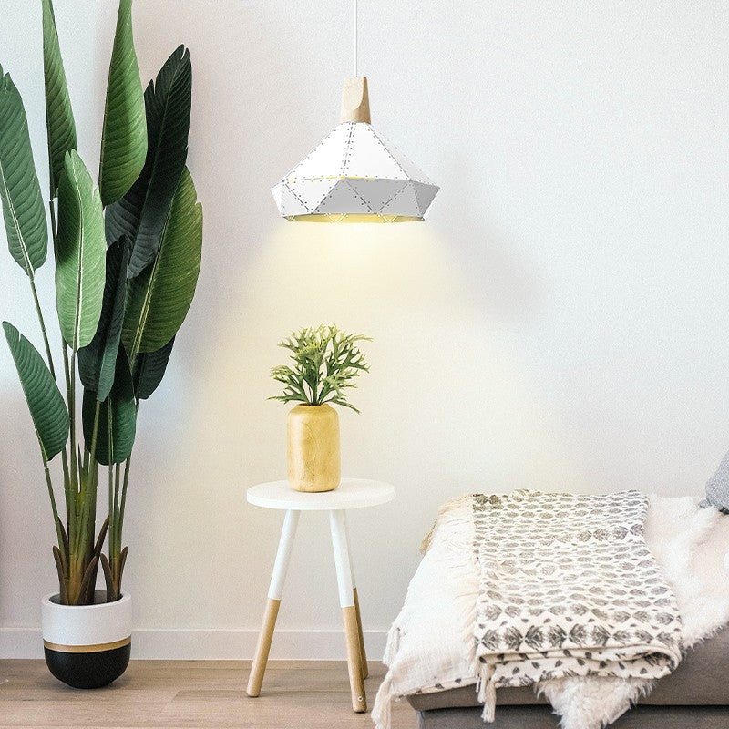 Metal Dome Hanging Lights Modern Macaron Style 1 Light Pendant Light pour salle à manger