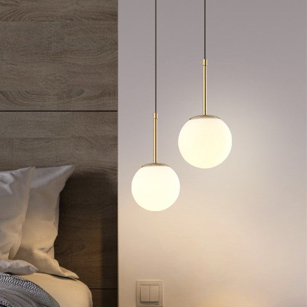 Salle à manger suspendu kit de pendentif sphérique contemporain avec 1 lumière