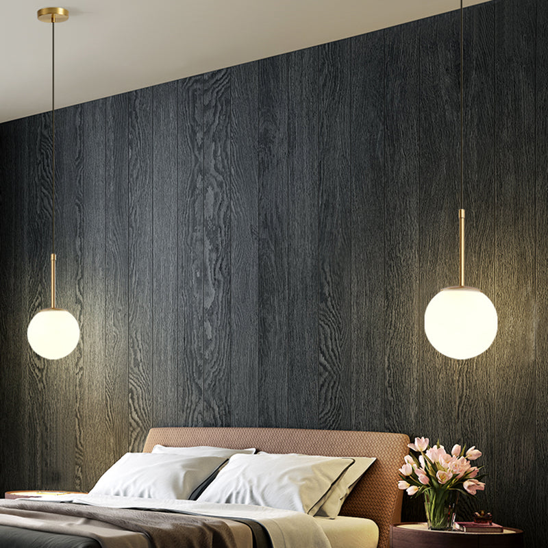 Salle à manger suspendu kit de pendentif sphérique contemporain avec 1 lumière