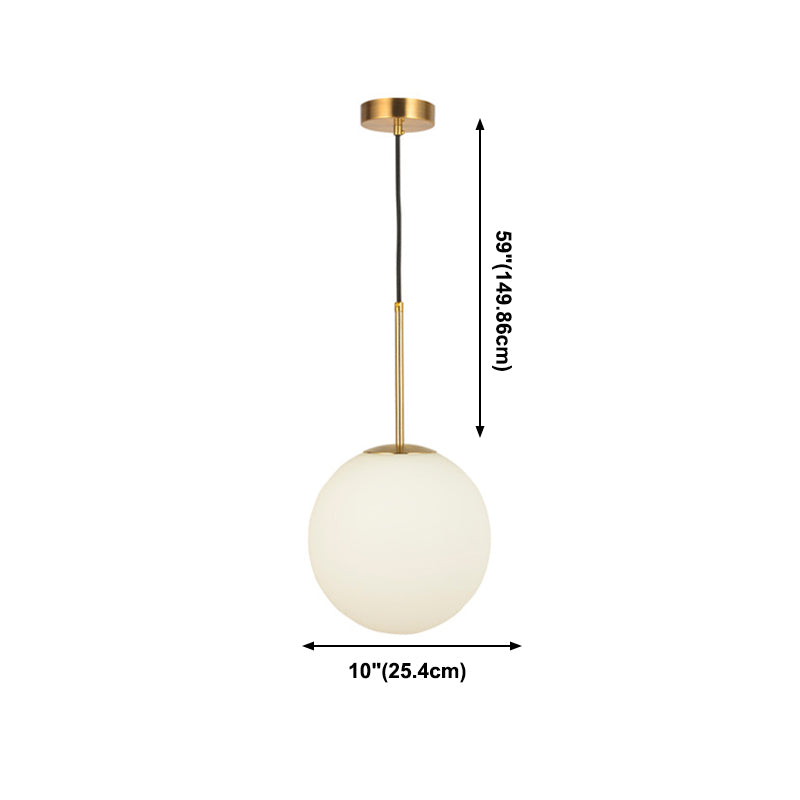 Salle à manger suspendu kit de pendentif sphérique contemporain avec 1 lumière