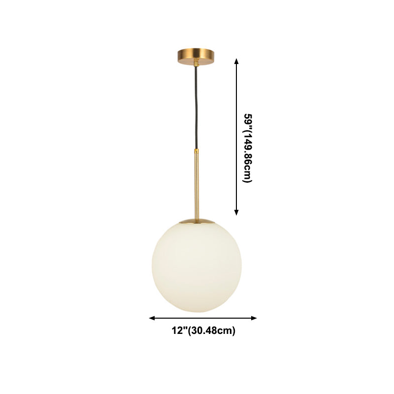 Salle à manger suspendu kit de pendentif sphérique contemporain avec 1 lumière