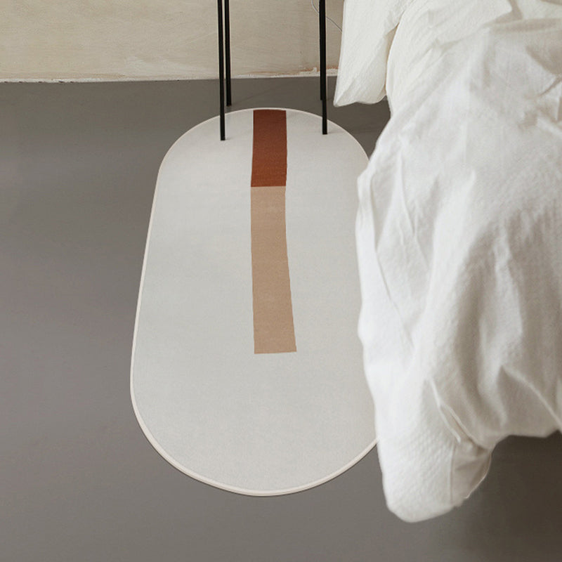 Alfombra de poliéster moderno moderno alfombra de círculo de poliéster alfombra de respaldo sin deslizamiento para decoración del hogar