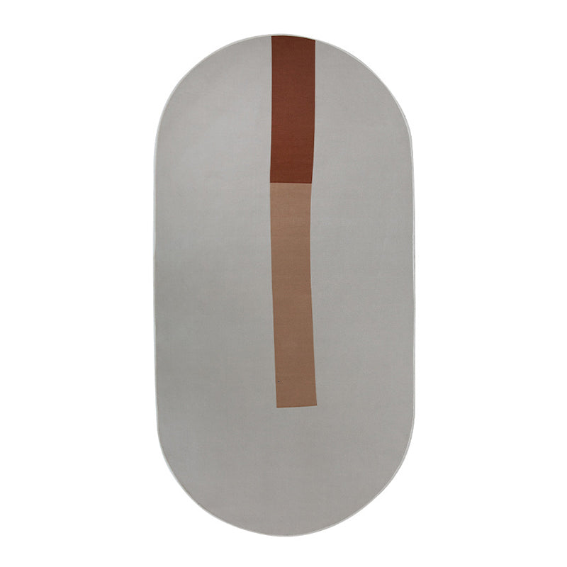 Alfombra de poliéster moderno moderno alfombra de círculo de poliéster alfombra de respaldo sin deslizamiento para decoración del hogar