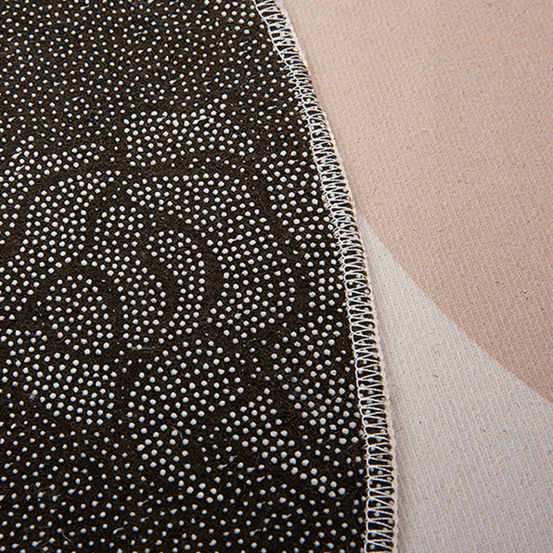 Alfombra de poliéster moderno moderno alfombra de círculo de poliéster alfombra de respaldo sin deslizamiento para decoración del hogar