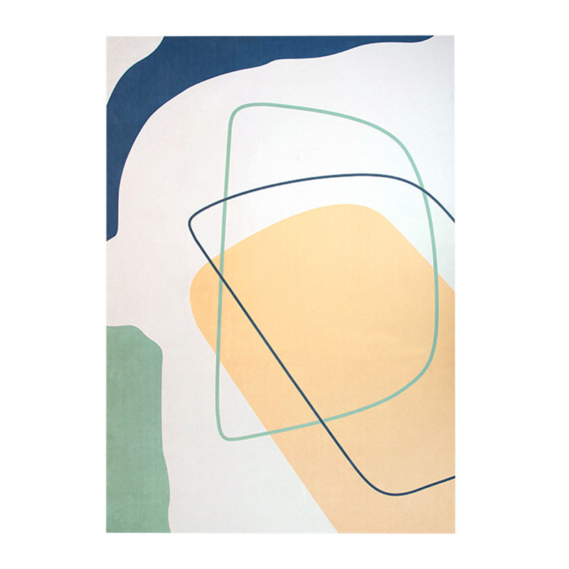 Tapis moderne vert en Polyester, pièce de couleur, pour la décoration de la maison