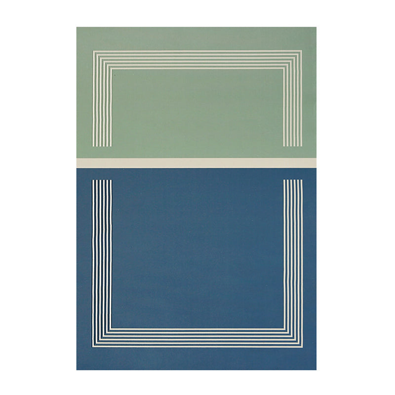 Tapis moderne vert en Polyester, pièce de couleur, pour la décoration de la maison