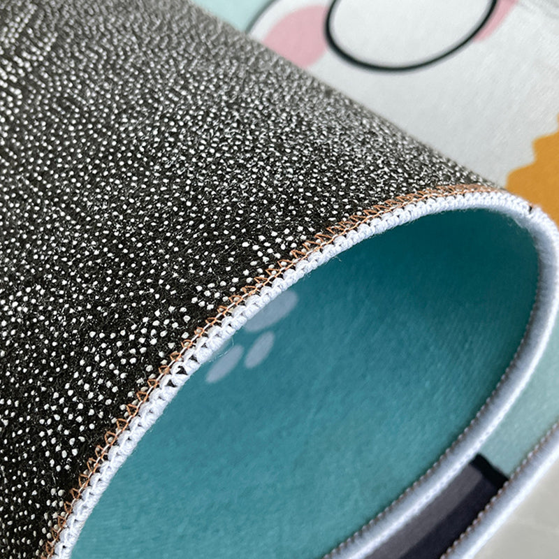 Dunkelgrüner moderner Teppich Polyester Streifen Teppich Färbungsfester Teppich für Wohnkultur