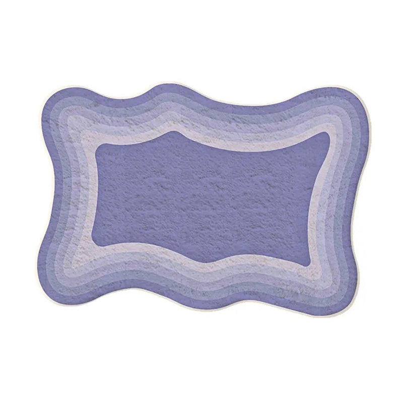 Purpurer moderner Teppich Polyester Streifen Teppich nicht rutscher Backing Teppich für Wohnzimmer