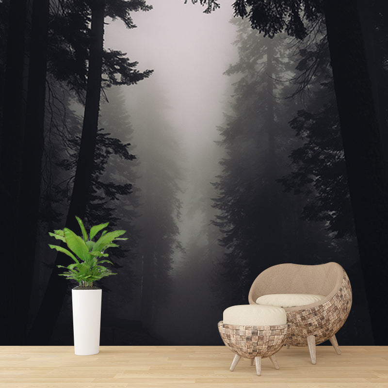 Modern Style Wall Mural Wallpaper Forest Sitting Room Wall Mural