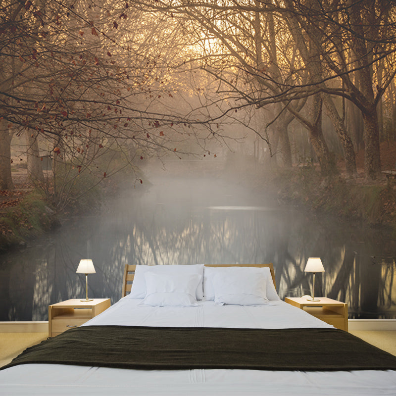 Environmental Wall Mural Wallpaper Forest Living Room Wall Mural