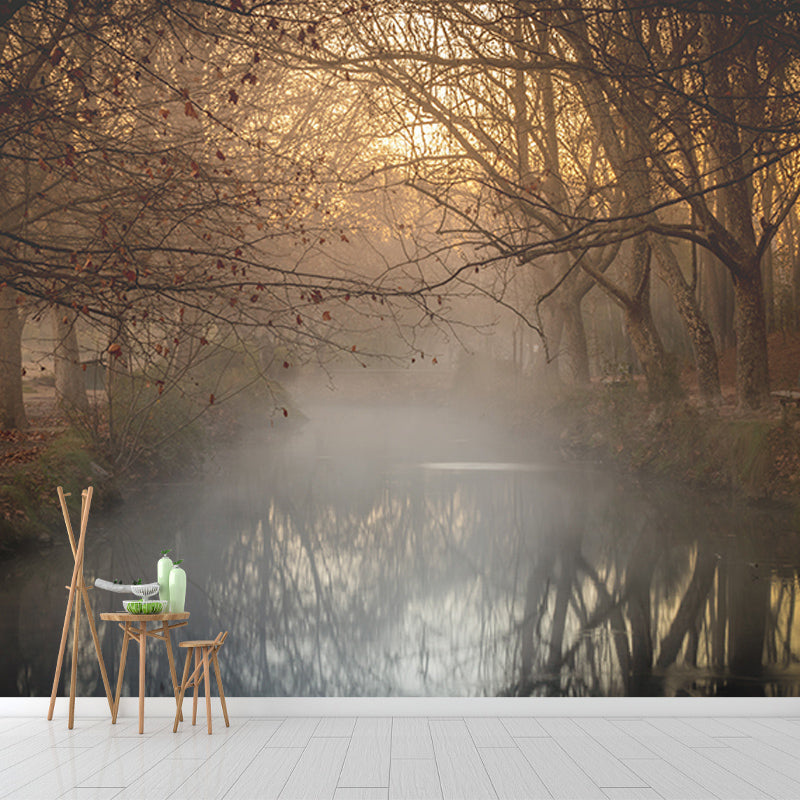 Environmental Wall Mural Wallpaper Forest Living Room Wall Mural