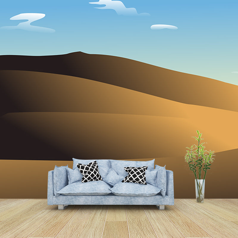 Desert Mildew Resistant Wallpaper Illustration Sleeping Room Wall Mural