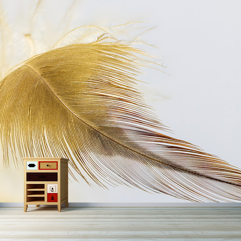 Feather Resistant Mural Wallpaper Environment Friendly Sleeping Room Wall Mural
