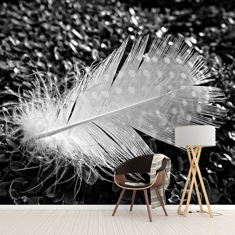 Feather Resistant Mural Wallpaper Environment Friendly Sleeping Room Wall Mural