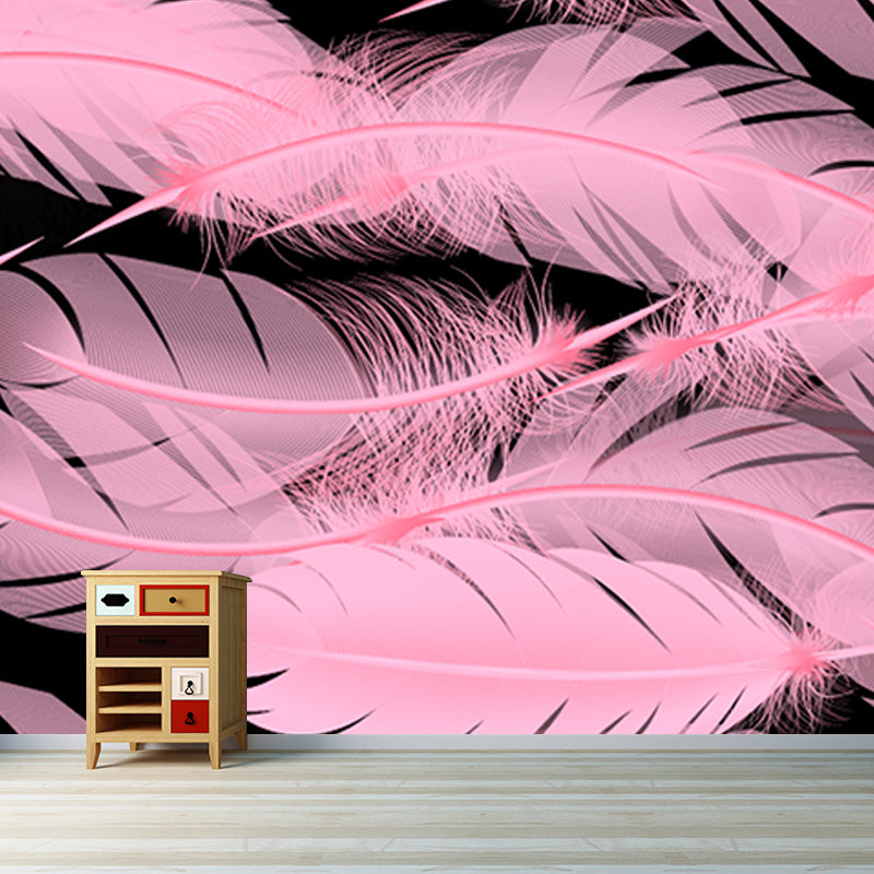 Environment Friendly Wall Mural Wallpaper Feather Sitting Room Wall Mural