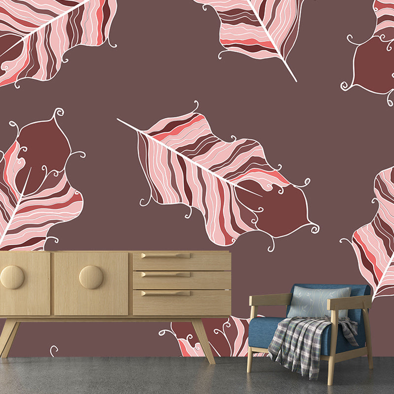 Environment Friendly Wall Mural Wallpaper Feather Sitting Room Wall Mural