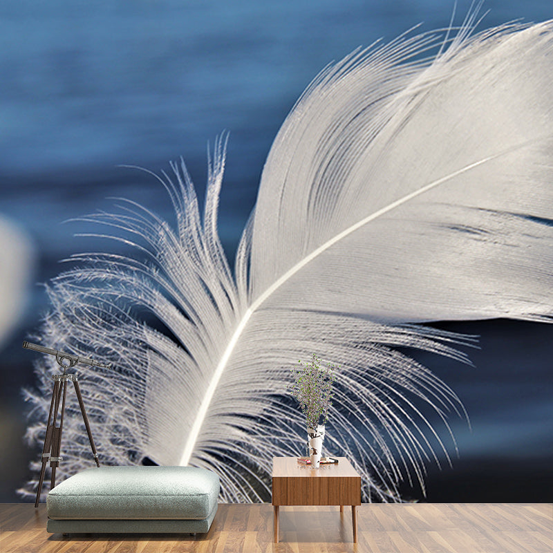 Photography Wall Mural Wallpaper Feather Sitting Room Wall Mural